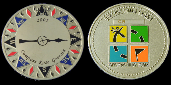 CoinsAndPins® Reef Check Coin Geocoin Geocaching Trackable Nummer 