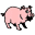 Happy Caching - Pig Geocoin