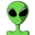 Helium the Alien Travel Tag