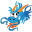 Little Cache-Dragon Geocoin Blue-Boy Dragon RE