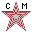 Castle Man's Star Geocoin - Polished Silver Red