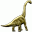 Dino Geocoin - Brachiosaurus Antik Kupfer XLE
